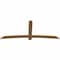 Ekena Millwork Bellingham Timber Gable Bracket, Western Red Cedar, 96"W x 40"H x 1 1/2"D x 5 1/2"F, 10/12 Pitch GBW096X40X0206BEL00SWR - alternate 5